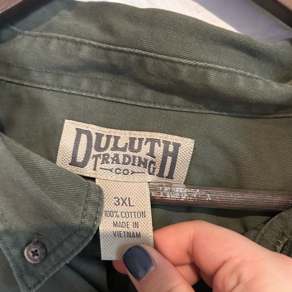 Duluth Trading Company Men’s Green Button-Down Shirt - Size 3XL - Picture 5 of 7